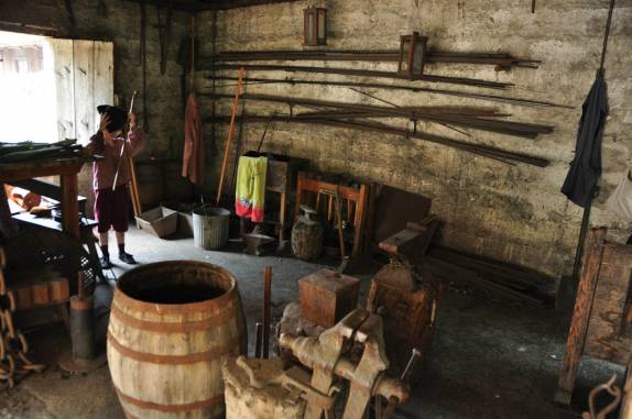 Réplica do interior das antigas casas de St Augustine, na Flórida - EUA